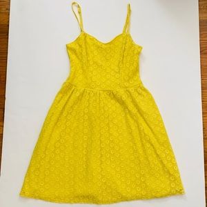 Mossimo Yellow Eyelet Dress (Bundle 3/$25)